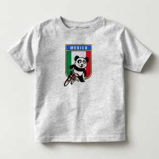 Mexico Cycling Panda Toddler T-Shirt