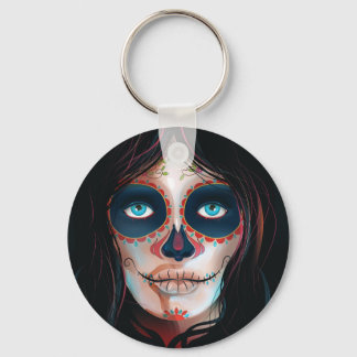 Mexico Day of the Dead Vacation print Key Ring