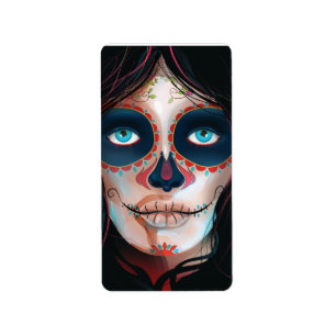 Mexico Day of the Dead Vacation print Label