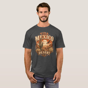 Mexico Desert Western Cactus Graphic T-Shirt