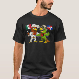 Mexico Dominican Republic Flag Proud Mexican Domin T-Shirt