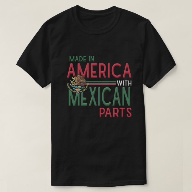 Mexico Eagle Mexicano Pride Camisa, Proud Mexican  T-Shirt (Design Front)