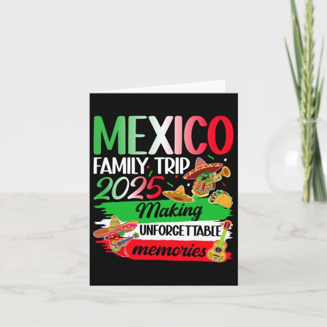 Mexico Family Trip 2025 Making Memories Mexico Vac Card (Front)