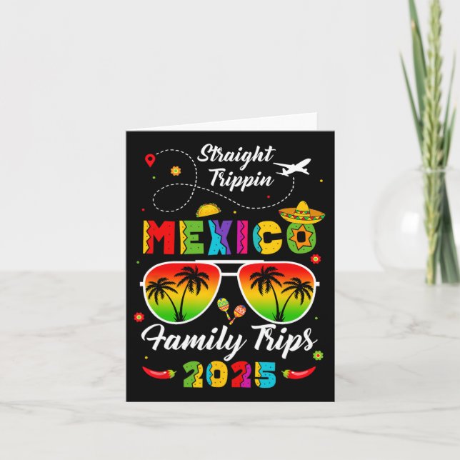Mexico Family Vacation Cancun 2025 Straight Trippi Card (Front)