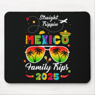 Mexico Family Vacation Cancun 2025 Straight Trippi Mouse Mat