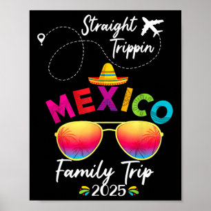 Mexico Family Vacation Cancun 2025 Straight Trippi Poster