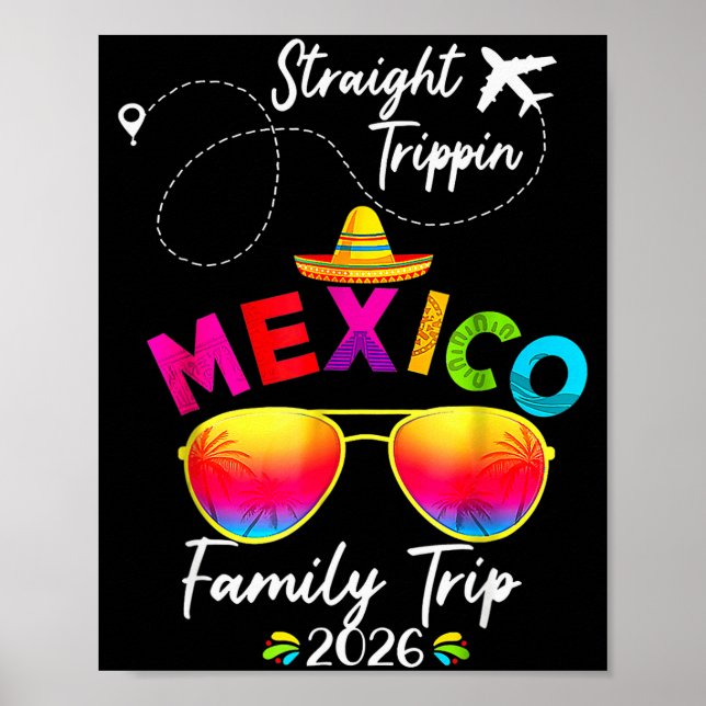 Mexico Family Vacation Cancun 2026 Straight Tripn  Poster (Front)