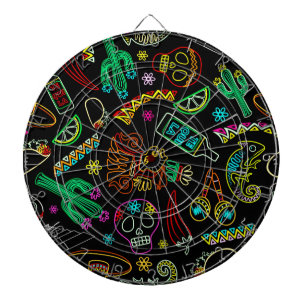 Mexico Fiesta Pattern  Dartboard