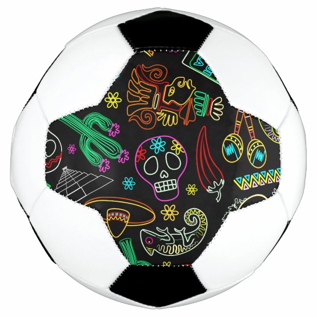 Mexico Fiesta Pattern  Football (Front)