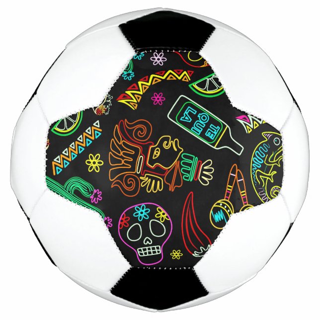 Mexico Fiesta Pattern  Football (Front)
