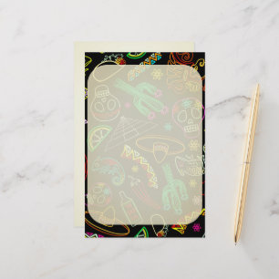 Mexico Fiesta Pattern Stationery