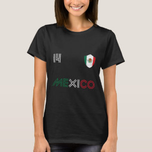 Mexico Flag 14 Mexican Soccer Fan Men Women Boys G T-Shirt