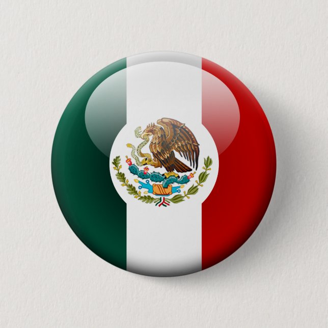Mexico Flag 2.0 6 Cm Round Badge (Front)