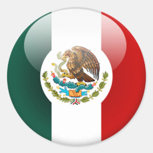 Mexico Flag 2.0 Classic Round Sticker