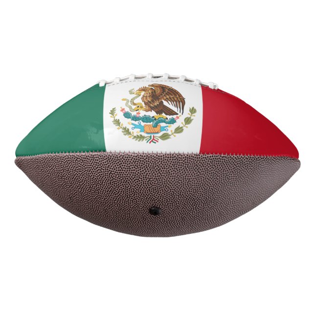 Mexico Flag, Bandera de Mexican Republic American Football (Rotated 270)