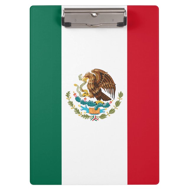 Mexico Flag, Bandera de Mexican Republic Clipboard (Front)
