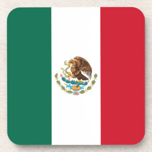 Mexico Flag, Bandera de Mexican Republic Coaster