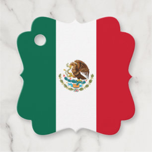 Mexico Flag, Bandera de Mexican Republic Favour Tags
