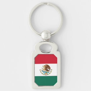 Mexico Flag, Bandera de Mexican Republic Key Ring
