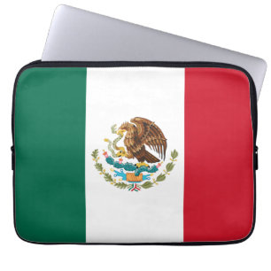 Mexico Flag, Bandera de Mexican Republic Laptop Sleeve