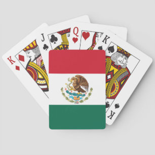 Mexico Flag, Bandera de Mexican Republic Playing Cards