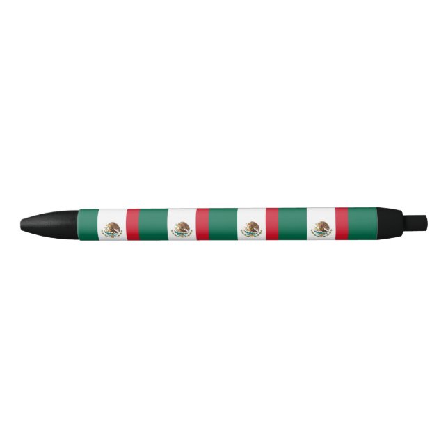 Mexico Flag Black Ink Pen (Front)