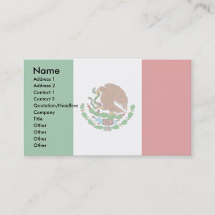Mexico Flag Business Card