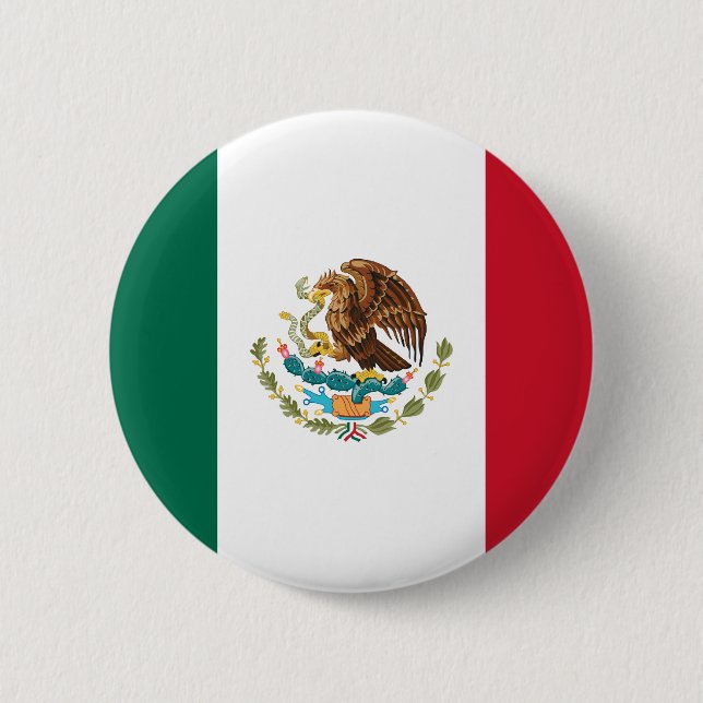 Mexico Flag Button (Front)