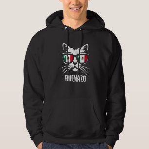 Mexico Flag  Cat Mexican Saying Buenazo Hoodie