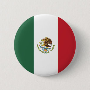 Mexico Flag Circle 6 Cm Round Badge