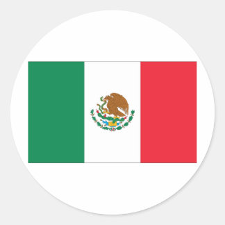 Mexico Flag Classic Round Sticker