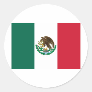 Mexico Flag Classic Round Sticker