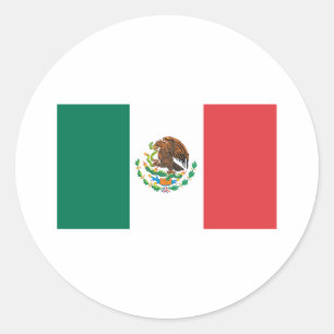 Mexico Flag Classic Round Sticker