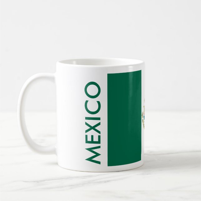 MEXICO FLAG COFFEE MUG (Left)