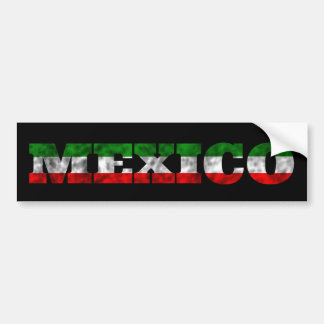 Mexico Flag Colour Bumper Sticker