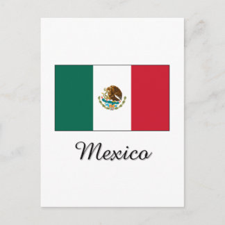 Mexico Flag Design Postcard