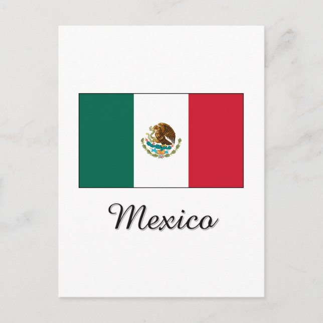 Mexico Flag Design Postcard (Front)