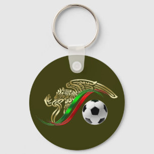 Mexico flag emblem Soccer futbol Logo Key Ring