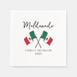 Mexico Flag Family Reunion Napkin