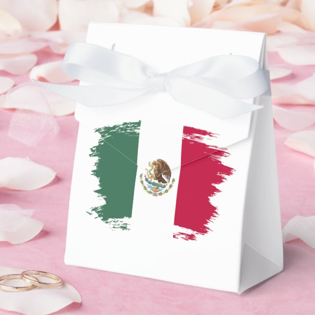Mexico flag favour box (Wedding)