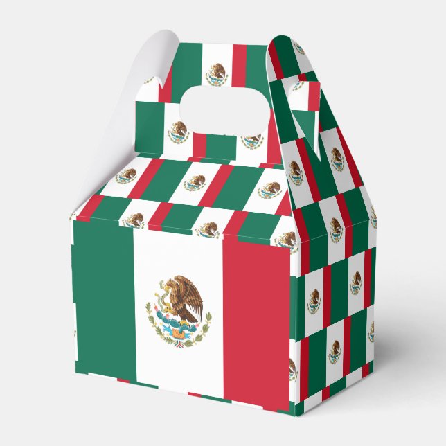 Mexico Flag Favour Box (Back Side)