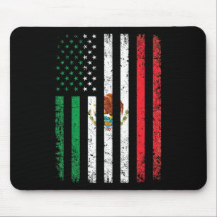Mexico Flag Gift 4th Of July Usa American Mexican Mouse Mat