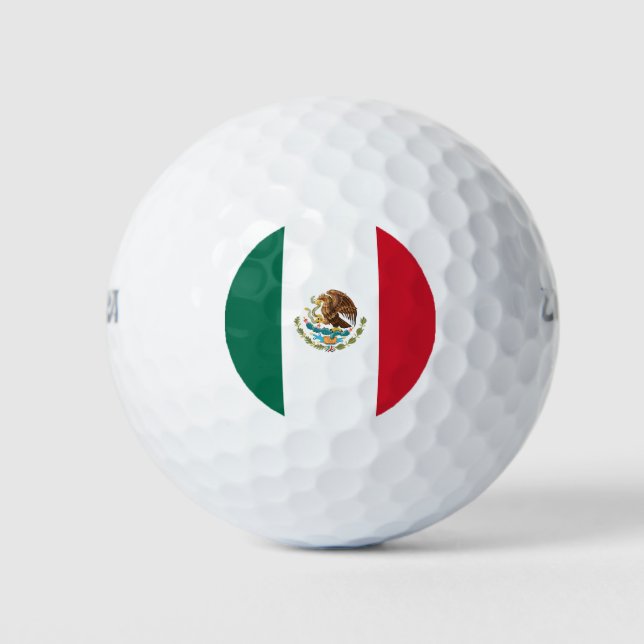 Mexico Flag Golf Balls (Front)