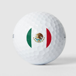 Mexico flag golf balls
