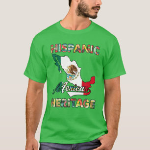 Mexico Flag Hispanic Heritage Month Pride Mexican T-Shirt