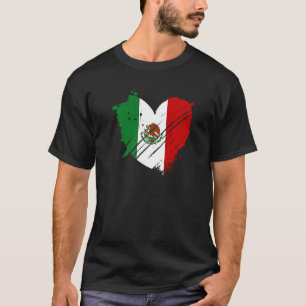 Mexico Flag I love Mexico It is in my DNA  for Mex T-Shirt
