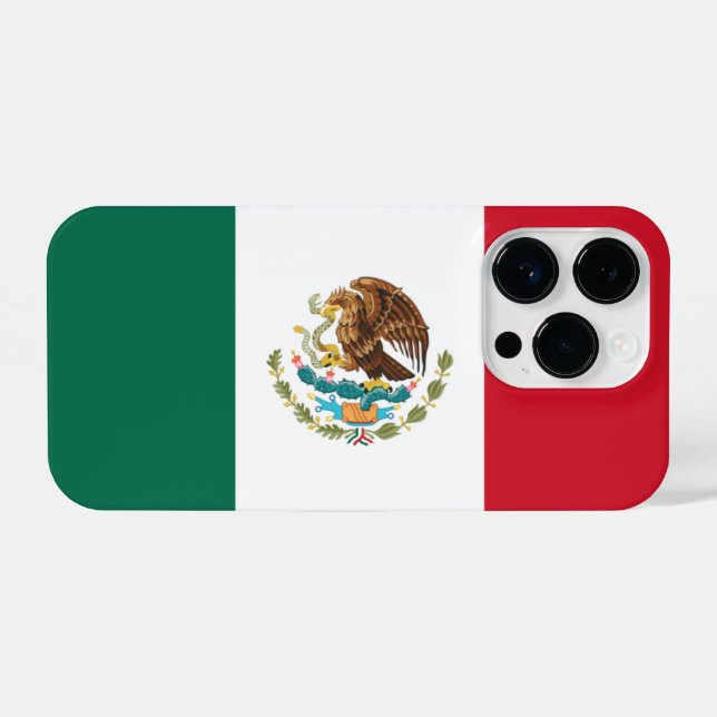 Mexico flag iPhone case (Back Horizontal)