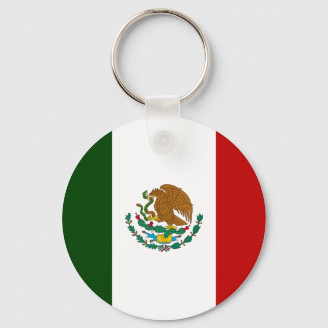 Mexico flag key ring (Front)