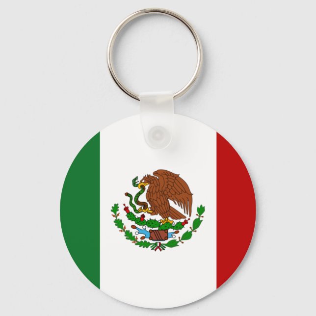 Mexico Flag Key Ring (Front)