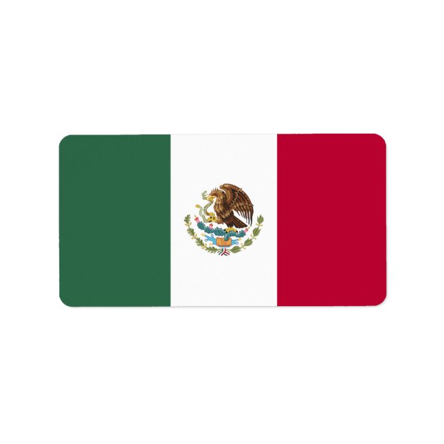 Mexico flag label (Front)